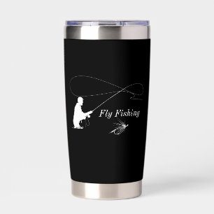Botella Aislada Tumbler Aislado De Pesca De Mosca