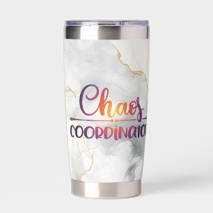 Botella Aislada Tumbler, coordinador del caos