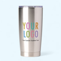 Tumbler de acero inoxidable para empresas con logo