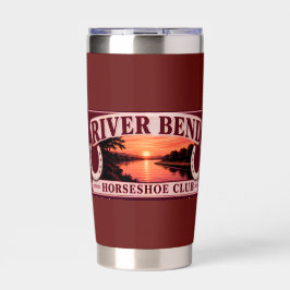 Botella Aislada Tumbler del RiverBend HorseShoe Club