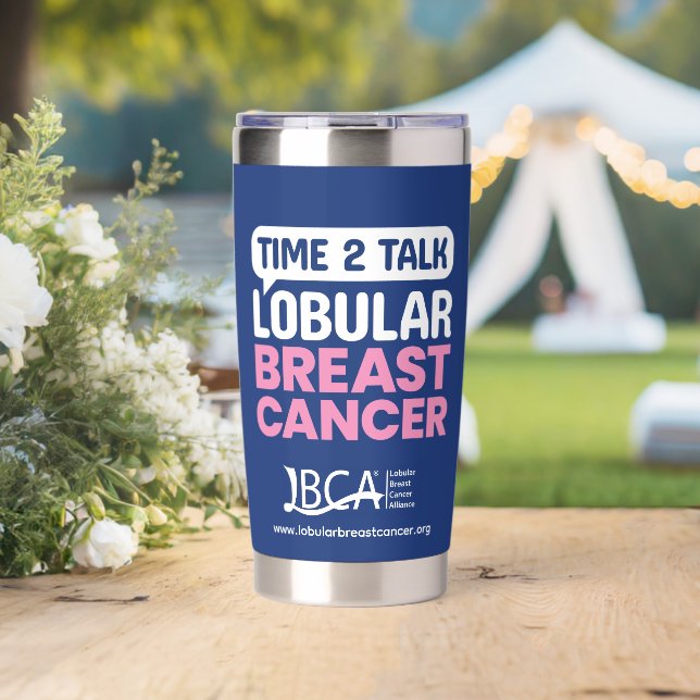 Botella Aislada Tumbler — Gira de Concientización sobre el Cáncer  (Boda (girado))