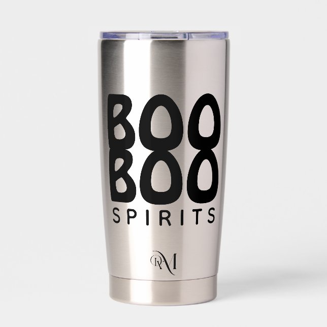 Botella Aislada Tumbler : HALLOWEEN Espíritus Boo Boo (Frente)