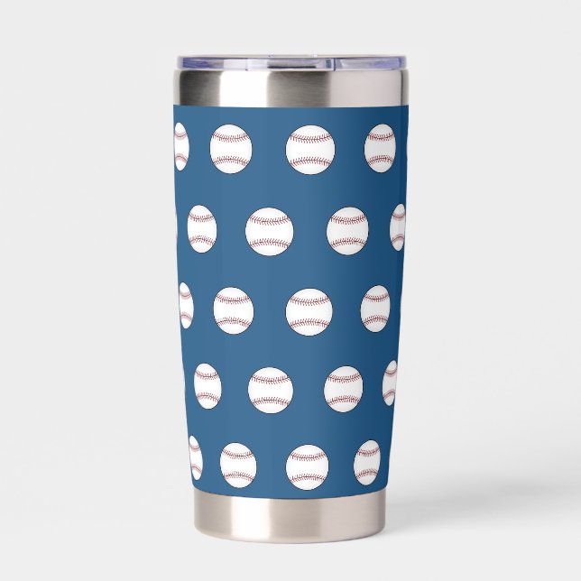 Botella Aislada Tumbler termal de béisbol (Frente)