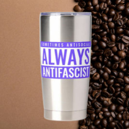 Botella Aislada Tumbler térmico antifascista - Minimalista