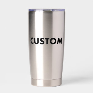 Botella Aislada Tumbler Térmico Personalizado en Blanco - Acero In