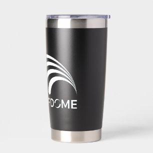 Botella Aislada Tumblor de Domo Sordo con logo blanco