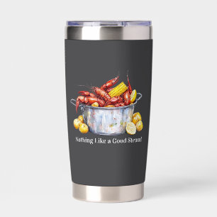 Botella Aislada Un buen Tumbler Insultado Al Vapor