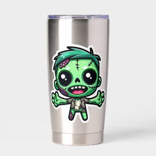 Botella Aislada Un zombi divertido