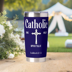 Botella Aislada Una Santa Iglesia Católica Apostólica Fe