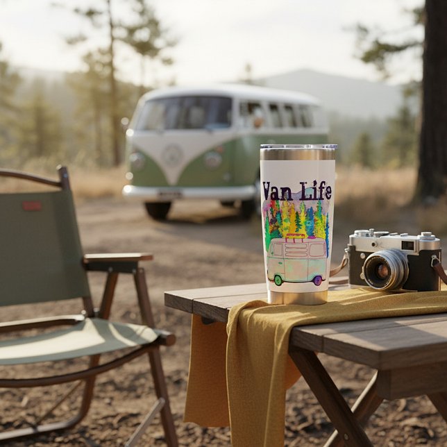 Botella Aislada Van life T-Shirt (Subido por el creador)