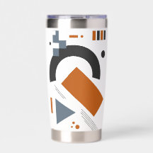 Vaso con arte geométrico creativo