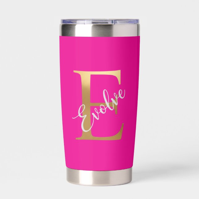 Botella Aislada Vaso de viaje Evolve Pink E (Frente)