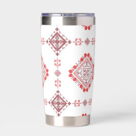 Botella Aislada Vestido Tatreez Tobe Rojo