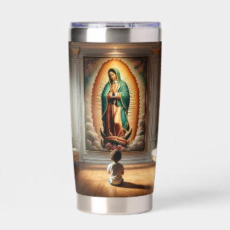 Botella Aislada Virgensita Guadalupe