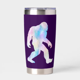 Botella Aislada Watercolor Bigfoot     