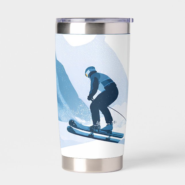 Botella Aislada winter sports illustration (Izquierdo)