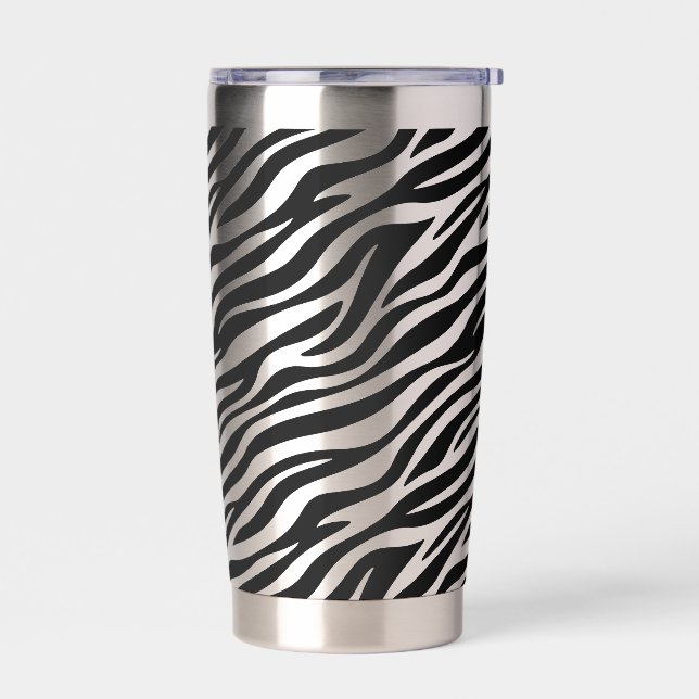 Botella Aislada Zebra Stripes Seamless Pattern Animal Print-60492 (Izquierdo)
