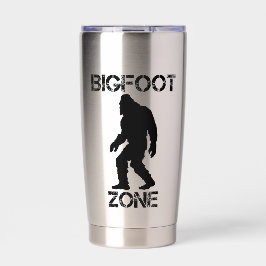 Botella Aislada Zona de Bigfoot Divertido Bigfoot