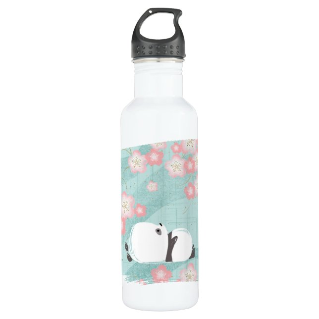 Botella alta de la panda del zen (flores del (Anverso)