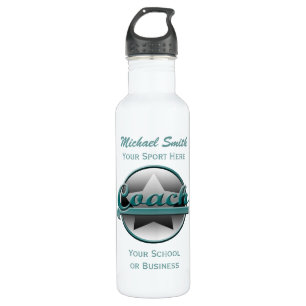 Botella Aqua y Gray Star Coach Liberty