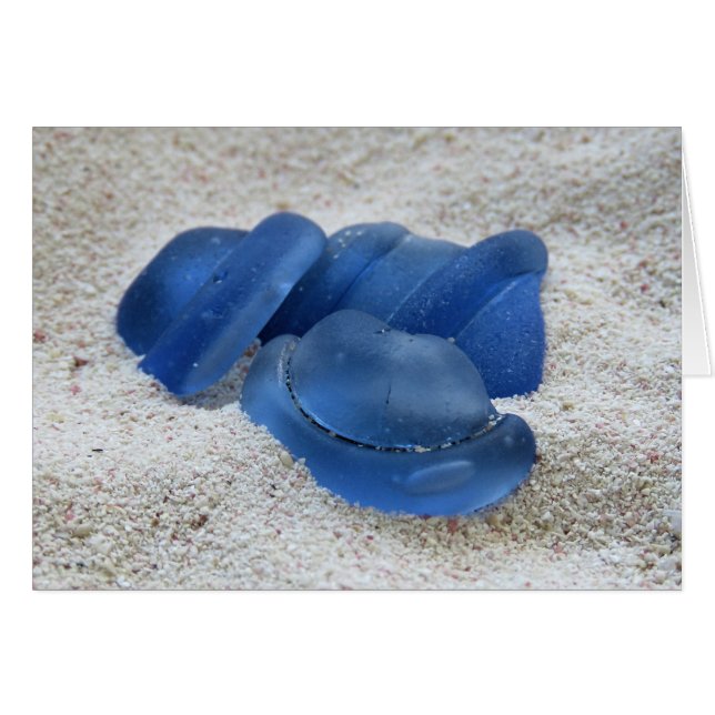 Botella azul Vidrio marino superior (Anverso (Horizontal))