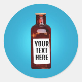 Botella con etiqueta