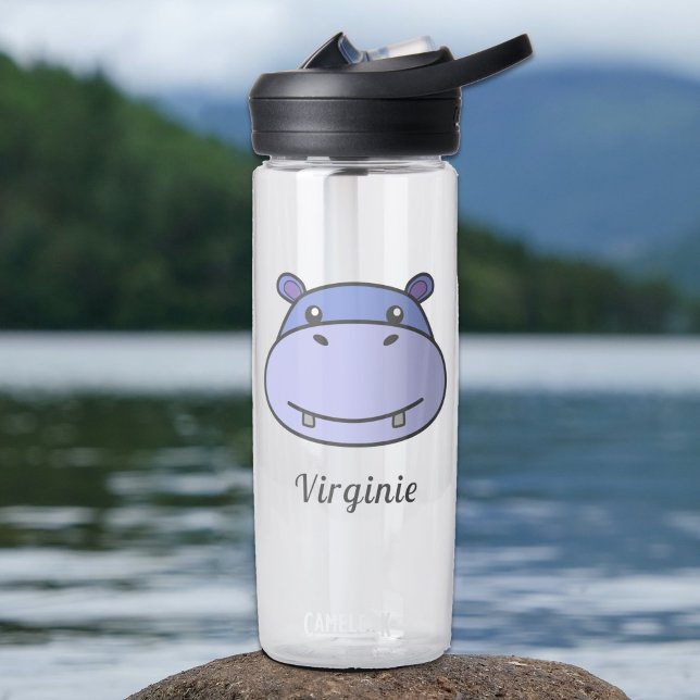 Botella Cute Hippo (Cute Hippo Water Bottle)