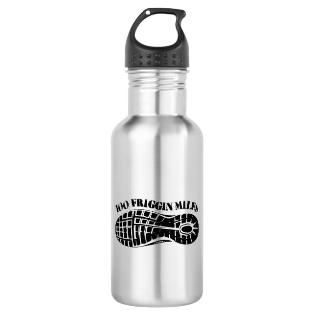 Botella De Agua 100 Millas Friggin Ultra Running Tread (Anverso)