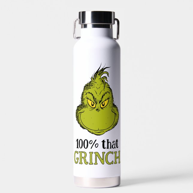 Botella De Agua 100% que Grinch (Delantero)