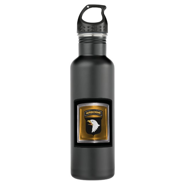 Botella De Agua 101ª División Airborne Parche Personalizado (Anverso)