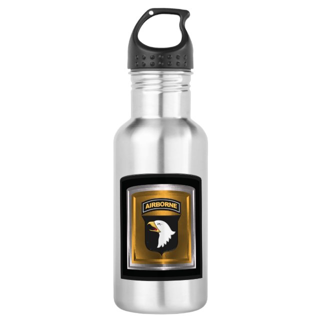 Botella De Agua 101ª División Airborne Parche Personalizado (Anverso)