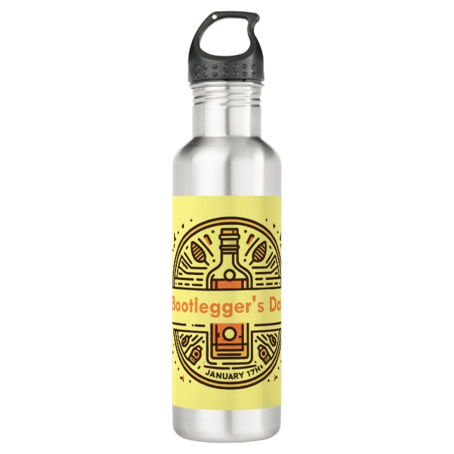 Botella De Agua 17 de enero - Día de los Bootlegger (Anverso)