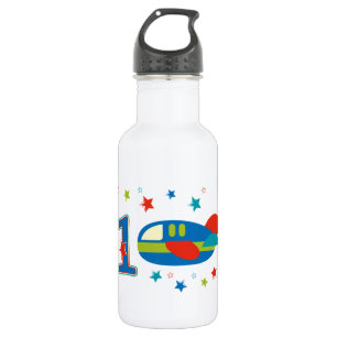 Botella De Agua 1.ᵉʳ avión de cumpleaños