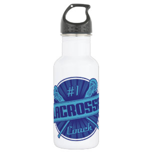 Botella De Agua #1 Coach Lacrosse (azul)
