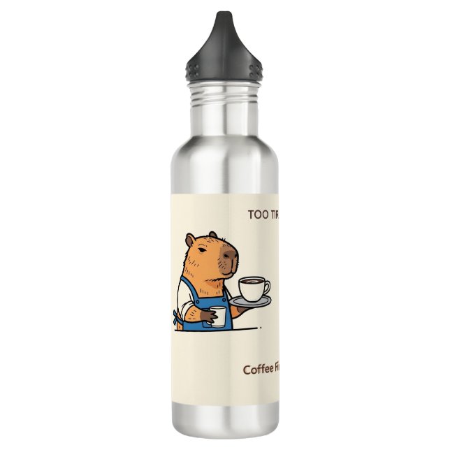 Botella De Agua 1. Coffee Break Capybara Bottle (Izquierda)