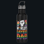 Botella De Agua #1 Día LGBT del padre gay más gay del mundo<br><div class="desc">#1 Día del padre gay más gay del mundo: el arcoiris del orgullo LGBT</div>