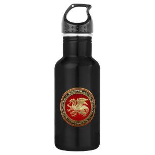 Botella De Agua [200] Dragón islandés, Landvttir [Gold]