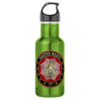 Botella De Agua [200] Master Mason - 3er grado Square & Compass