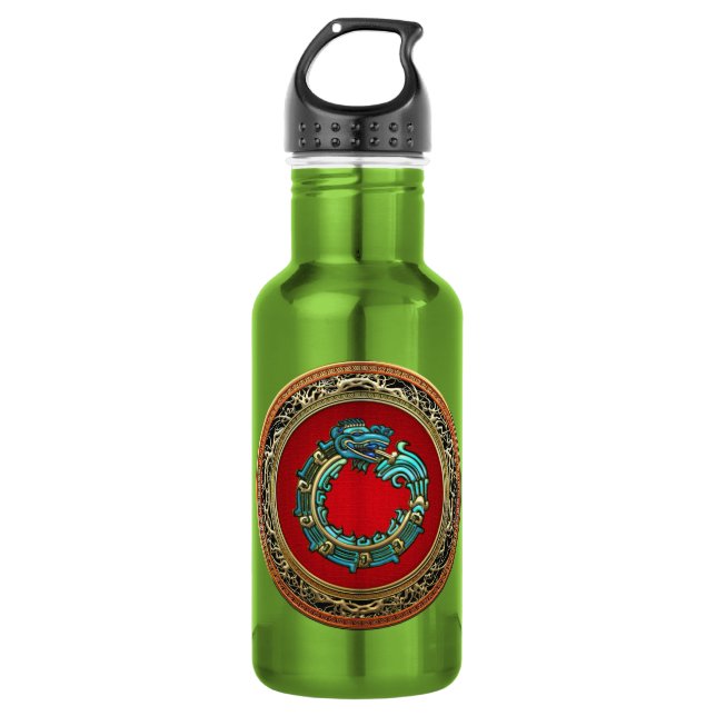 Botella De Agua [200] Serpent God Quetzalcoatl [Jade] (Anverso)