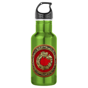 Botella De Agua [200] Serpent God Quetzalcoatl [Oro]