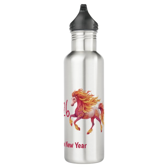 Botella De Agua 2026 Fiery Horse – Happy Chinese New Year (Derecha)