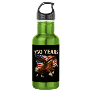 Botella De Agua 250 Aniversario Estados Unidos Caballo Occidental 