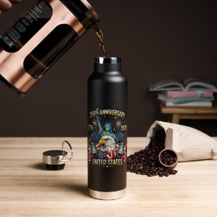 Botella De Agua 250 años aniversario americano 1776-2026 bandera d
