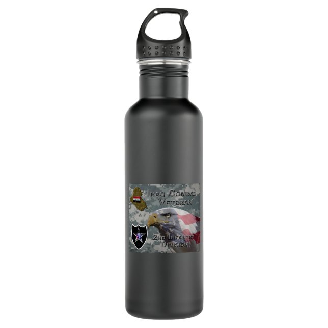 Botella De Agua 2.ª Infantería Div Iraq Combat Veteran (Anverso)