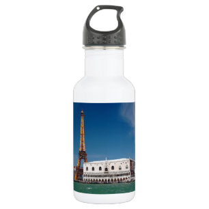 Botella De Agua 2 para 1 Venecia y París - Mundo mixto