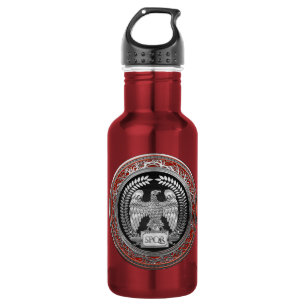 Botella De Agua [300] Águila imperial romana plateada