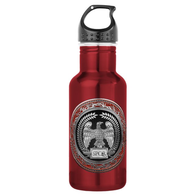 Botella De Agua [300] Águila imperial romana plateada (Anverso)