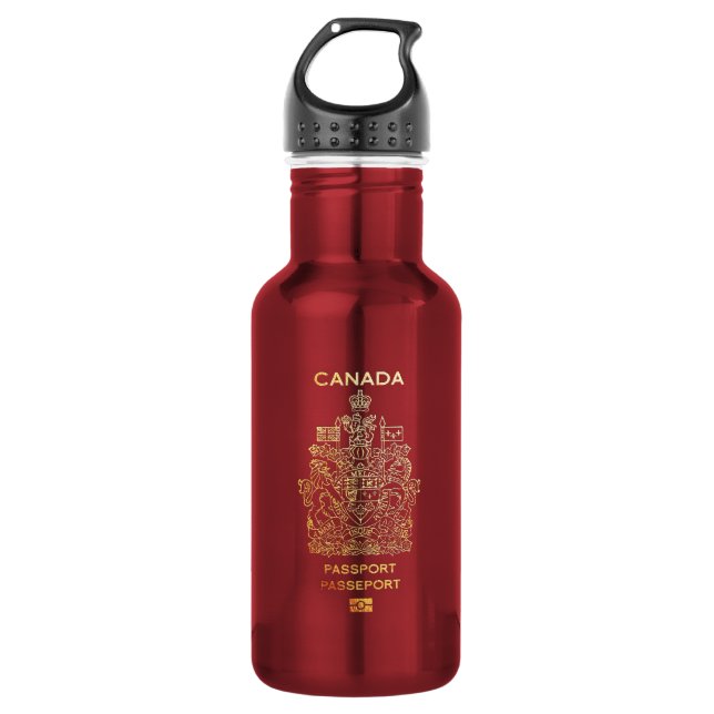 Botella De Agua [300] Cobertura de pasaporte canadiense (Anverso)