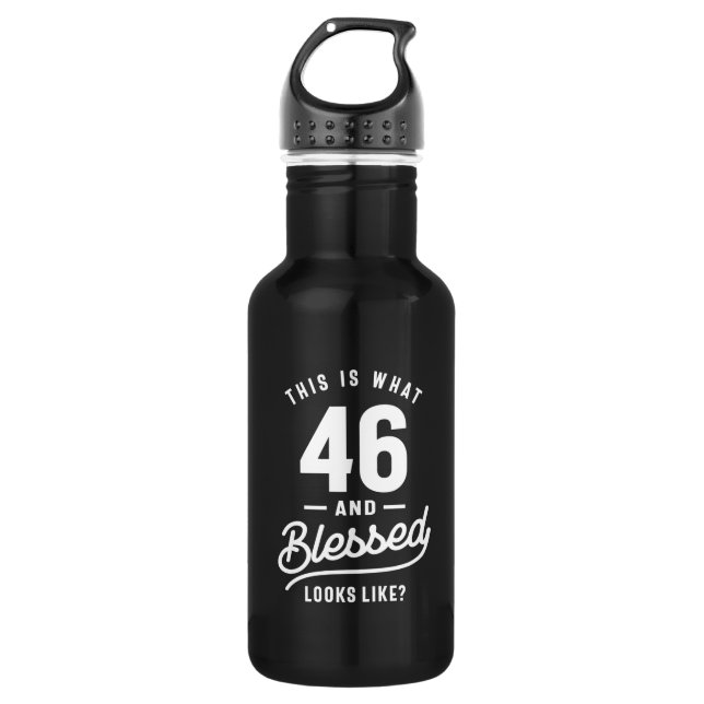Botella De Agua 46 años - regalo gracioso de cumpleaños 46 (Anverso)