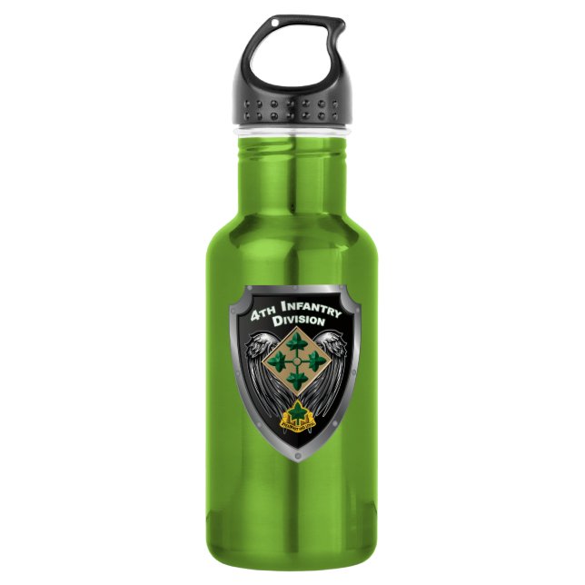 Botella De Agua 4.º regalo de la División de Infantería "fiel y le (Anverso)